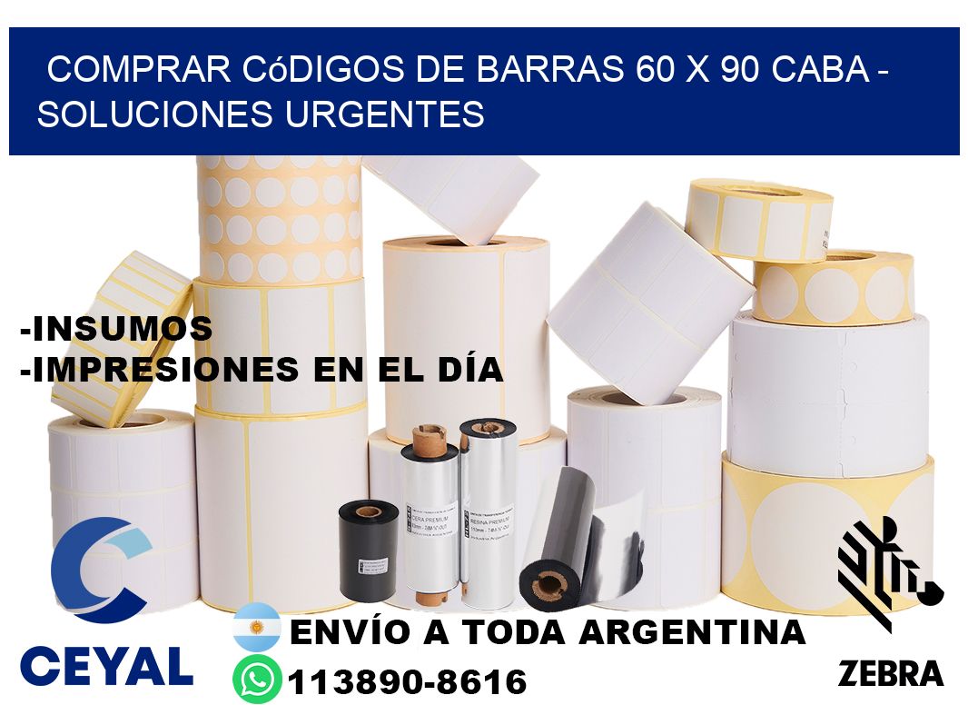 Comprar códigos de barras 60 x 90 CABA - soluciones urgentes