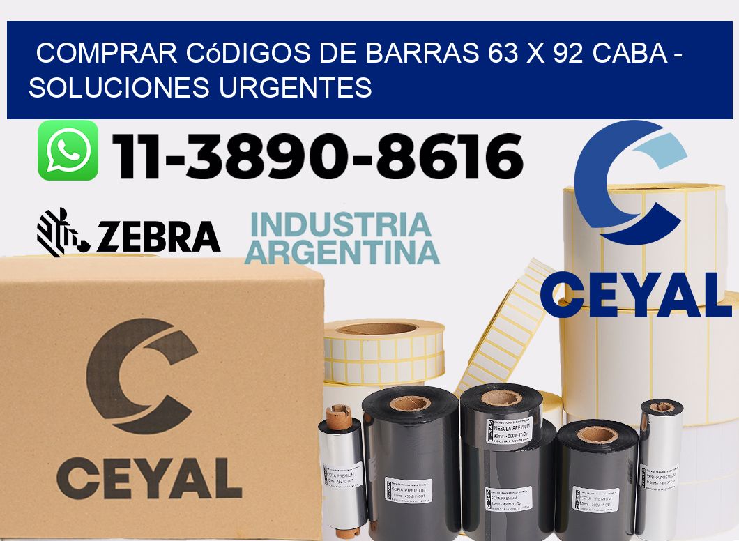 Comprar códigos de barras 63 x 92 CABA - soluciones urgentes