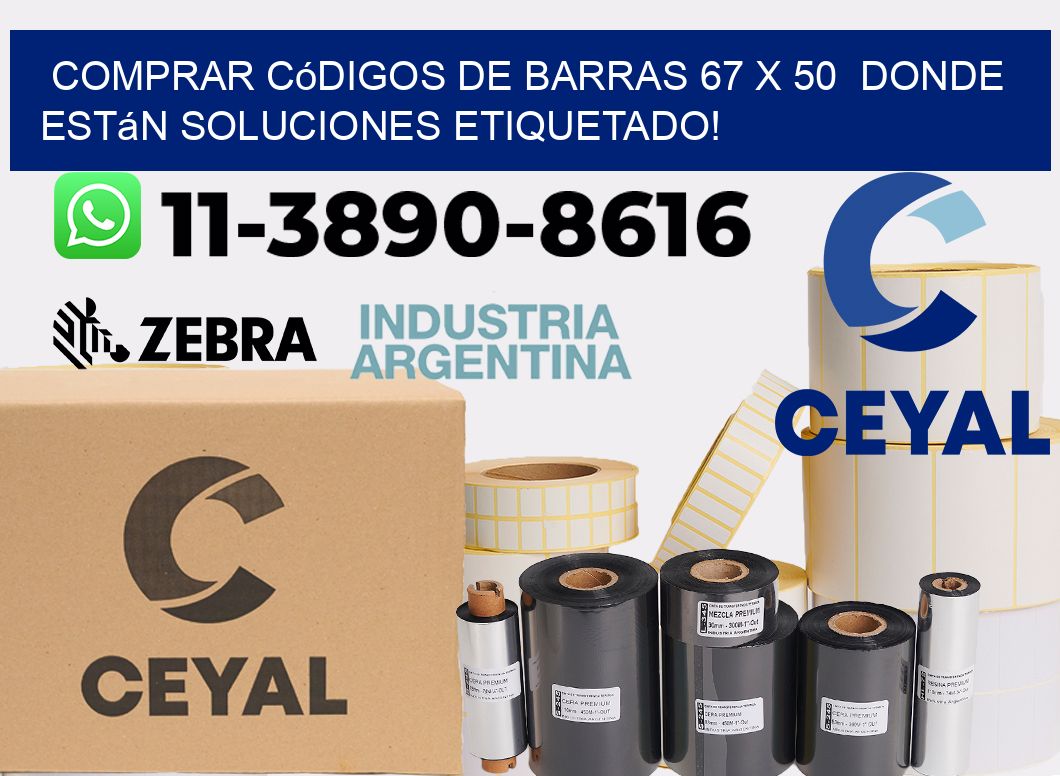Comprar códigos de barras 67 x 50  donde están soluciones etiquetado!