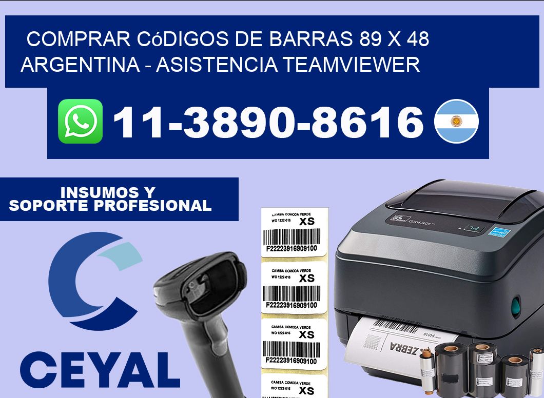 Comprar códigos de barras 89 x 48 argentina – asistencia teamviewer