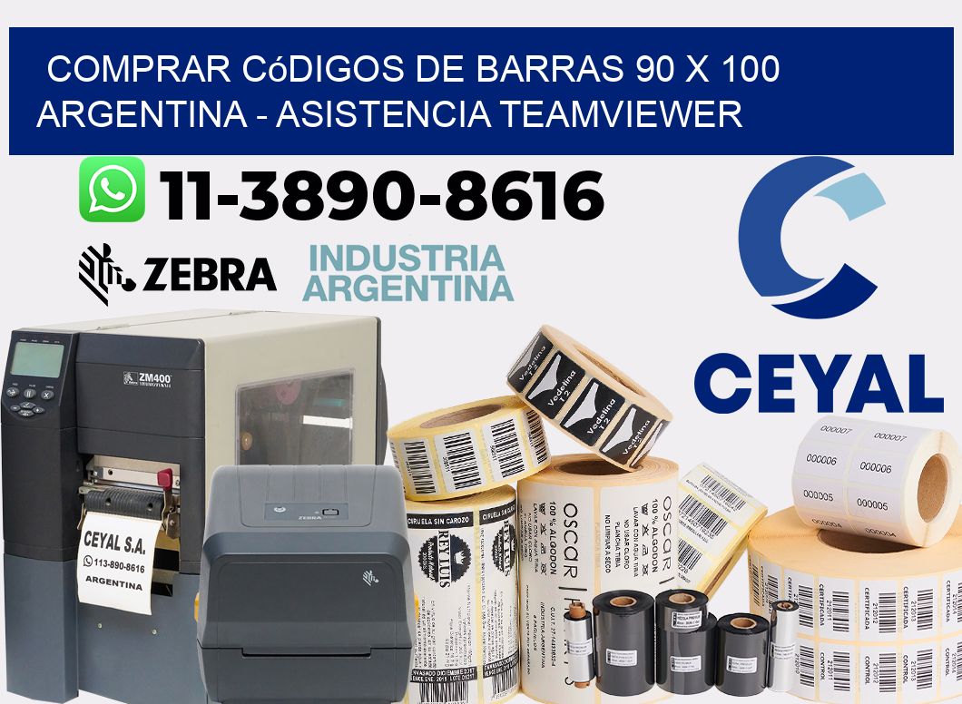 Comprar códigos de barras 90 x 100 argentina - asistencia teamviewer