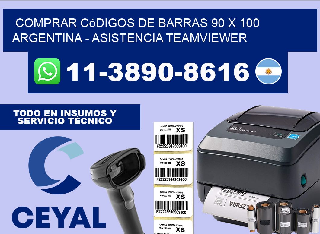 Comprar códigos de barras 90 x 100 argentina – asistencia teamviewer