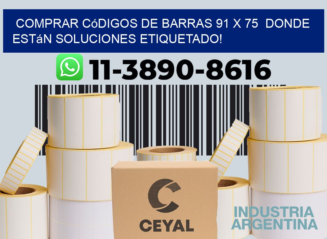 Comprar códigos de barras 91 x 75  donde están soluciones etiquetado!