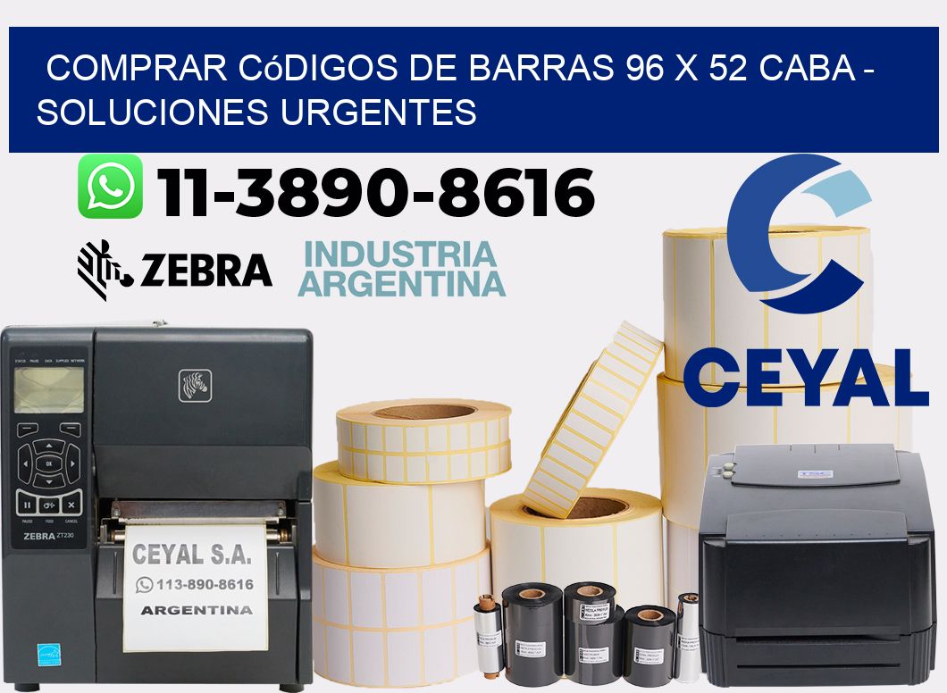 Comprar códigos de barras 96 x 52 CABA - soluciones urgentes