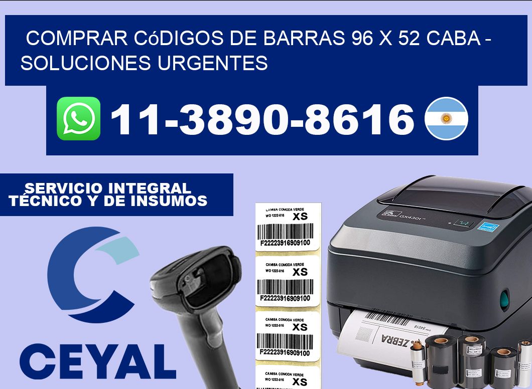 Comprar códigos de barras 96 x 52 CABA – soluciones urgentes