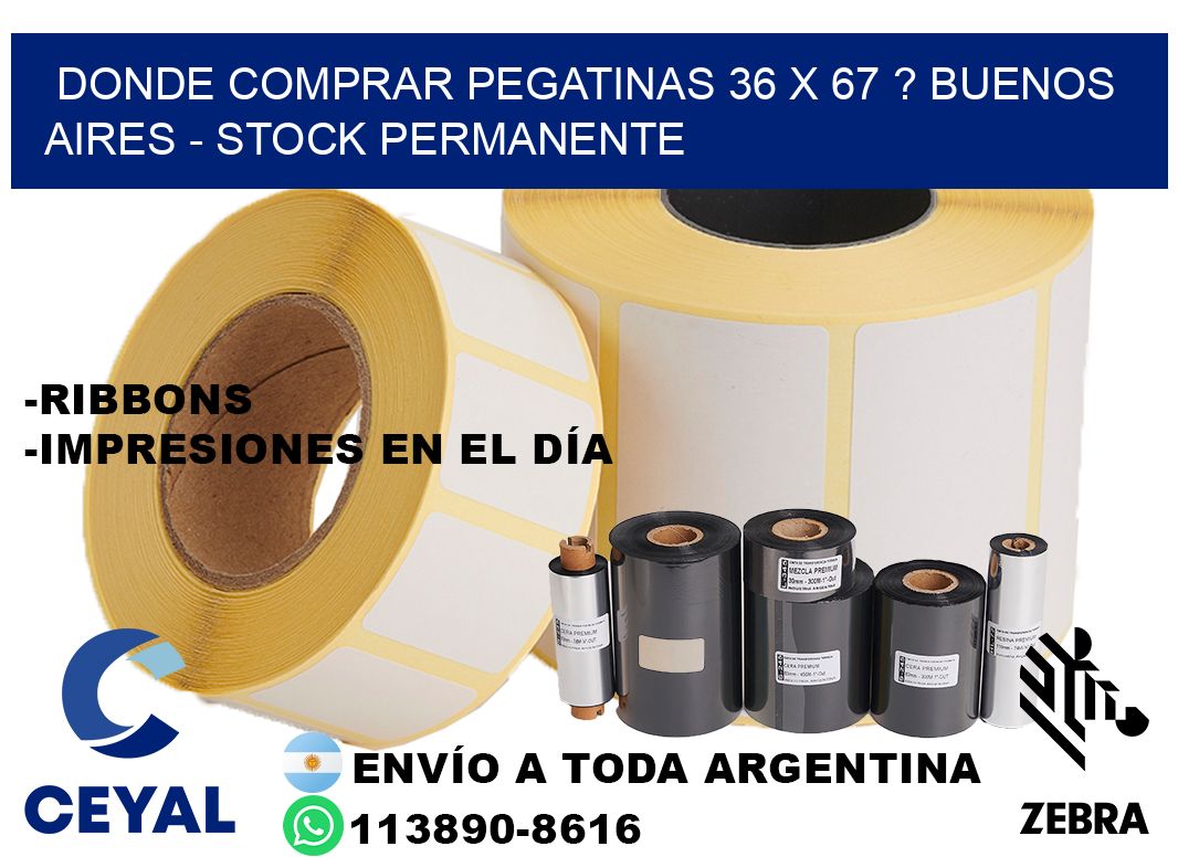 Donde Comprar pegatinas 36 x 67 ? Buenos Aires - Stock permanente