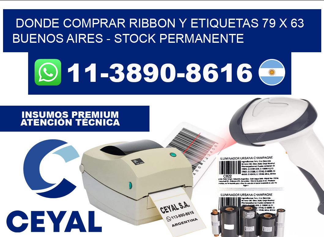 Donde Comprar ribbon y etiquetas 79 x 63 Buenos Aires - Stock permanente