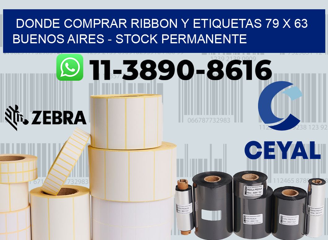 Donde Comprar ribbon y etiquetas 79 x 63 Buenos Aires - Stock permanente