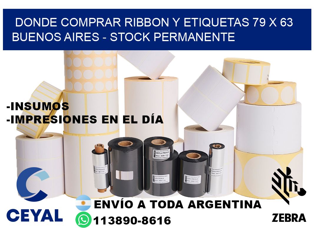 Donde Comprar ribbon y etiquetas 79 x 63 Buenos Aires - Stock permanente