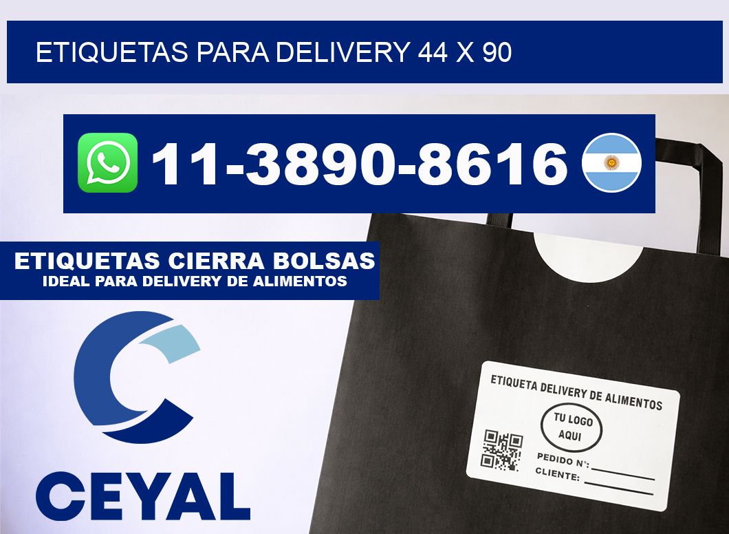 ETIQUETAS PARA DELIVERY 44 x 90