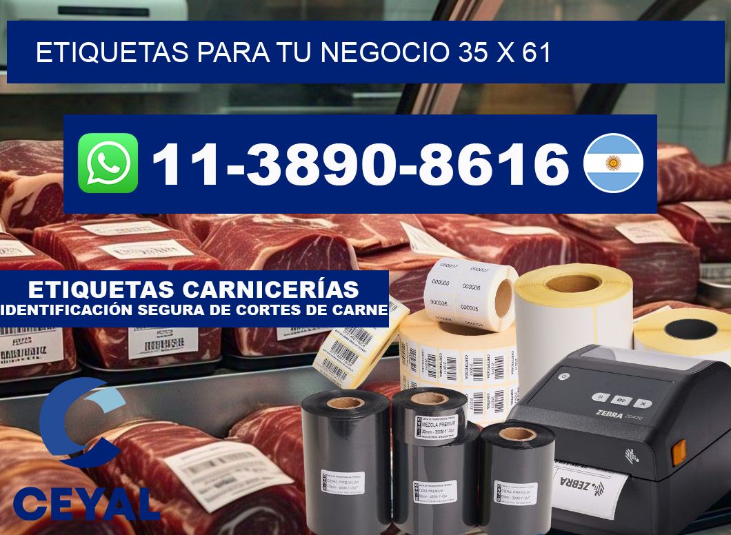 Etiquetas para tu negocio 35 x 61