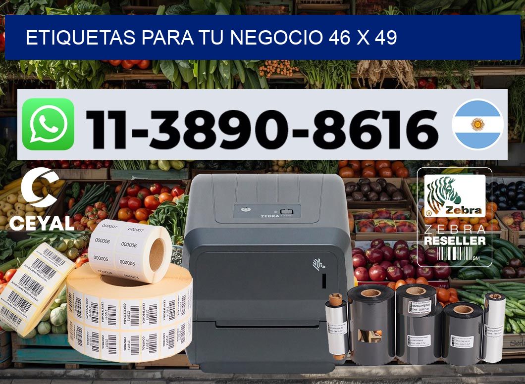 Etiquetas para tu negocio 46 x 49