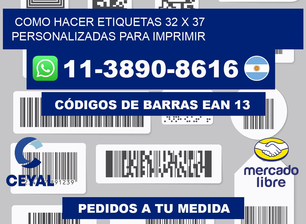 como hacer etiquetas 32 x 37 personalizadas para imprimir