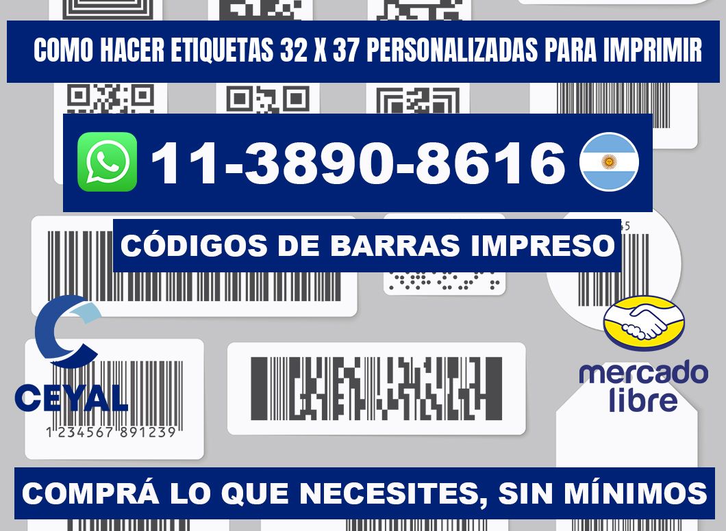 como hacer etiquetas 32 x 37 personalizadas para imprimir