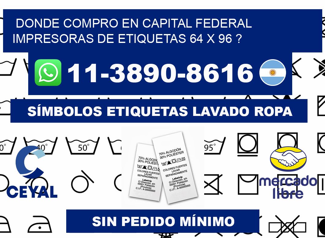donde compro en capital federal impresoras de etiquetas 64 x 96 ?