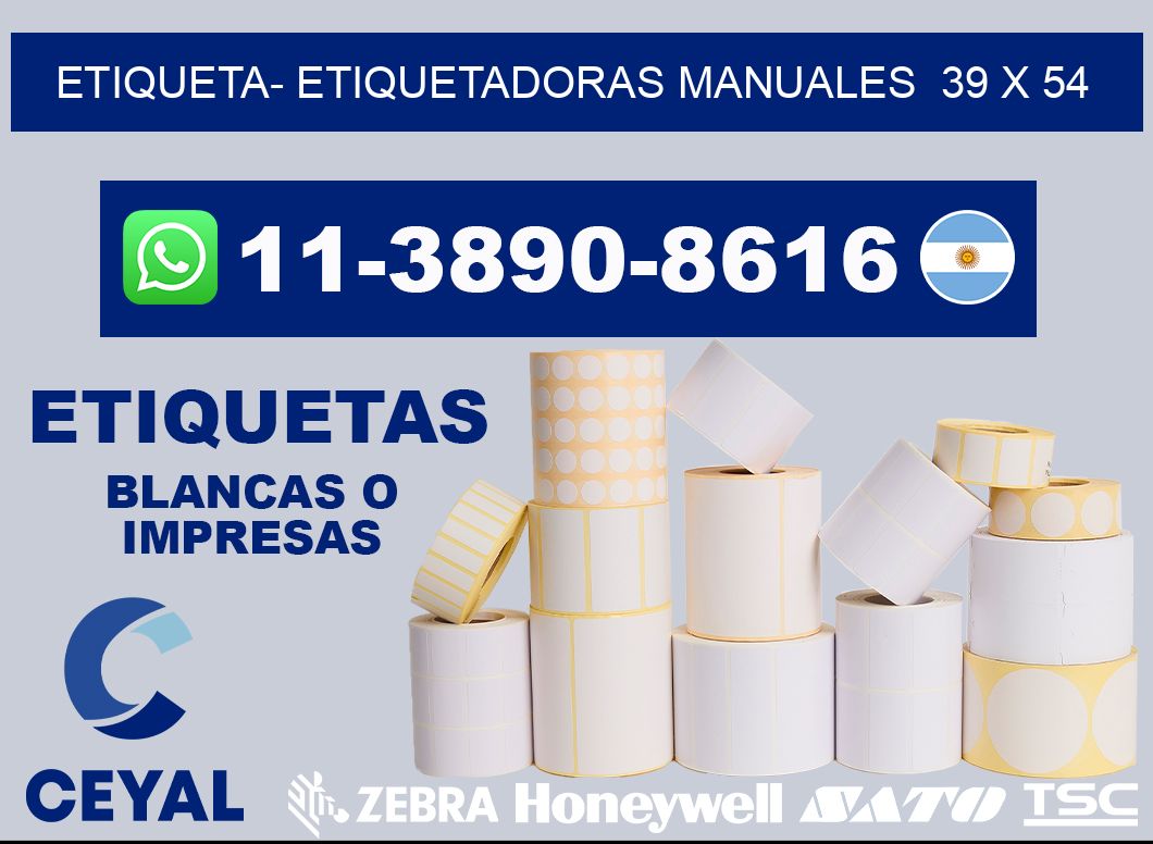 etiqueta- Etiquetadoras Manuales 39 x 54