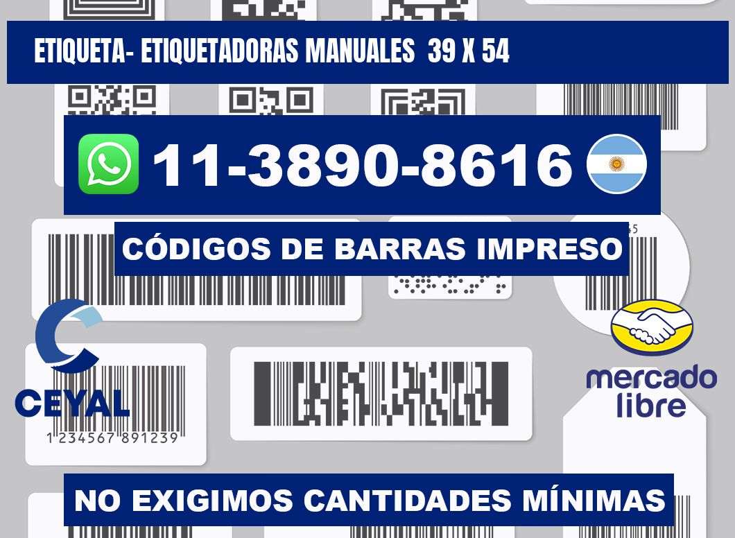 etiqueta- Etiquetadoras Manuales 39 x 54
