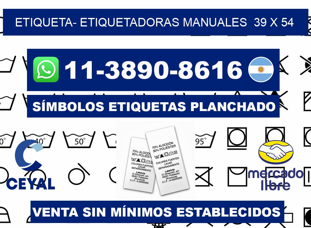 etiqueta- Etiquetadoras Manuales 39 x 54