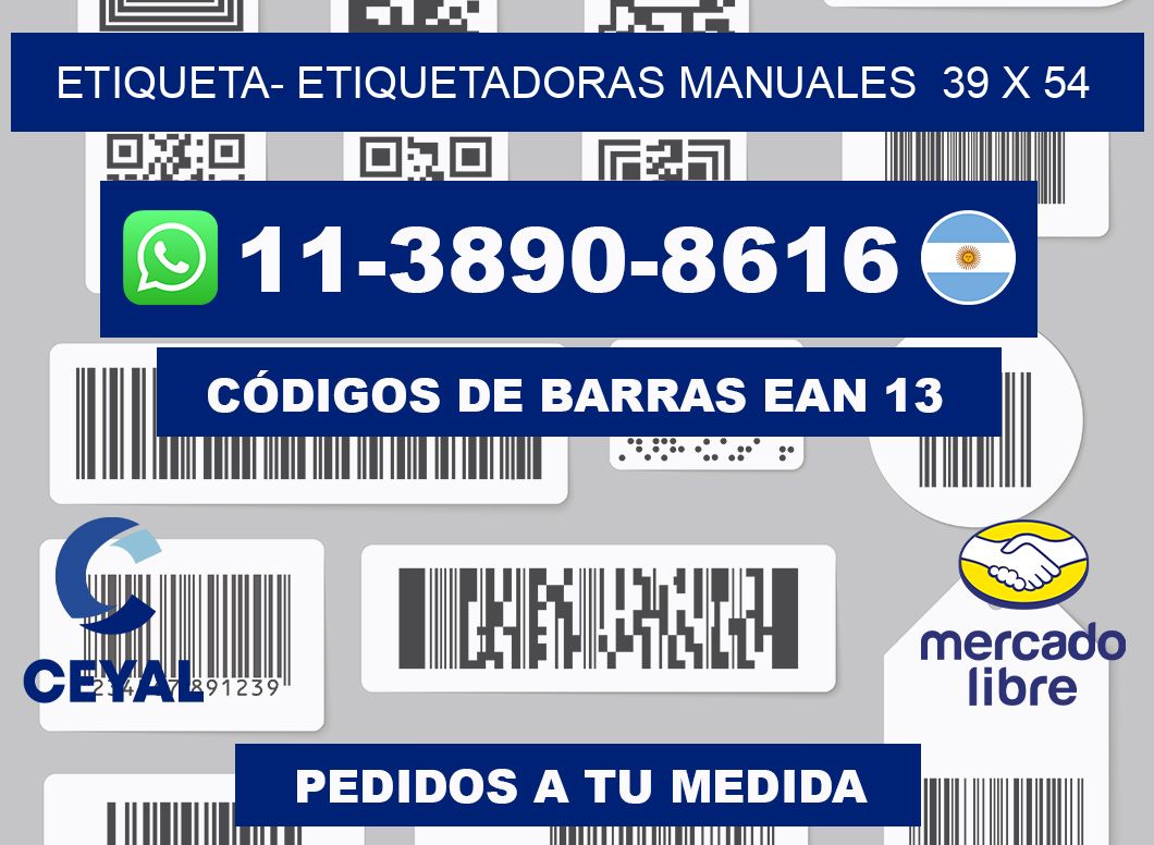 etiqueta- Etiquetadoras Manuales 39 x 54