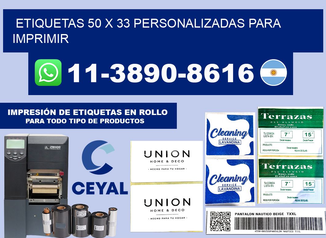etiquetas 50 x 33 personalizadas para imprimir