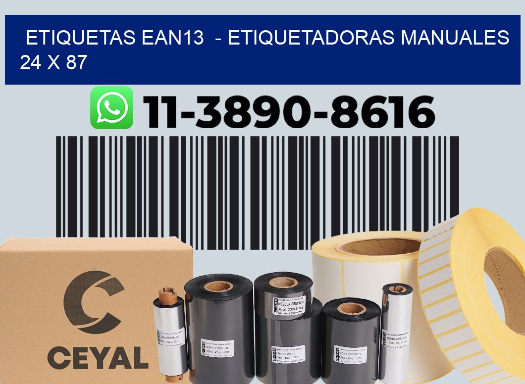 etiquetas ean13  – Etiquetadoras Manuales  24 x 87
