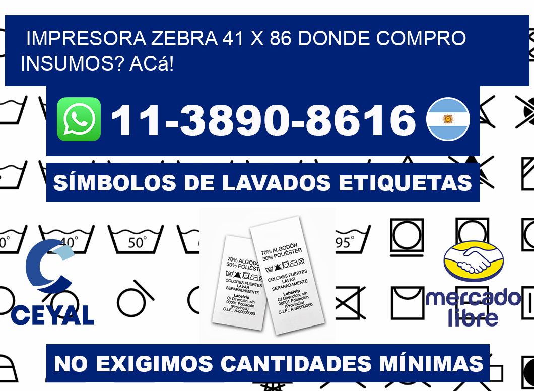 impresora zebra 41 x 86 Donde compro insumos? Acá!