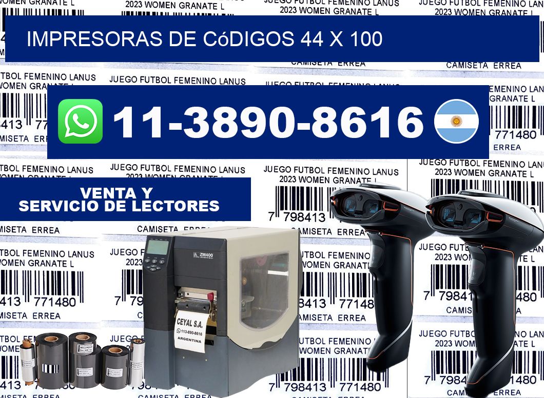 impresoras de códigos 44 x 100