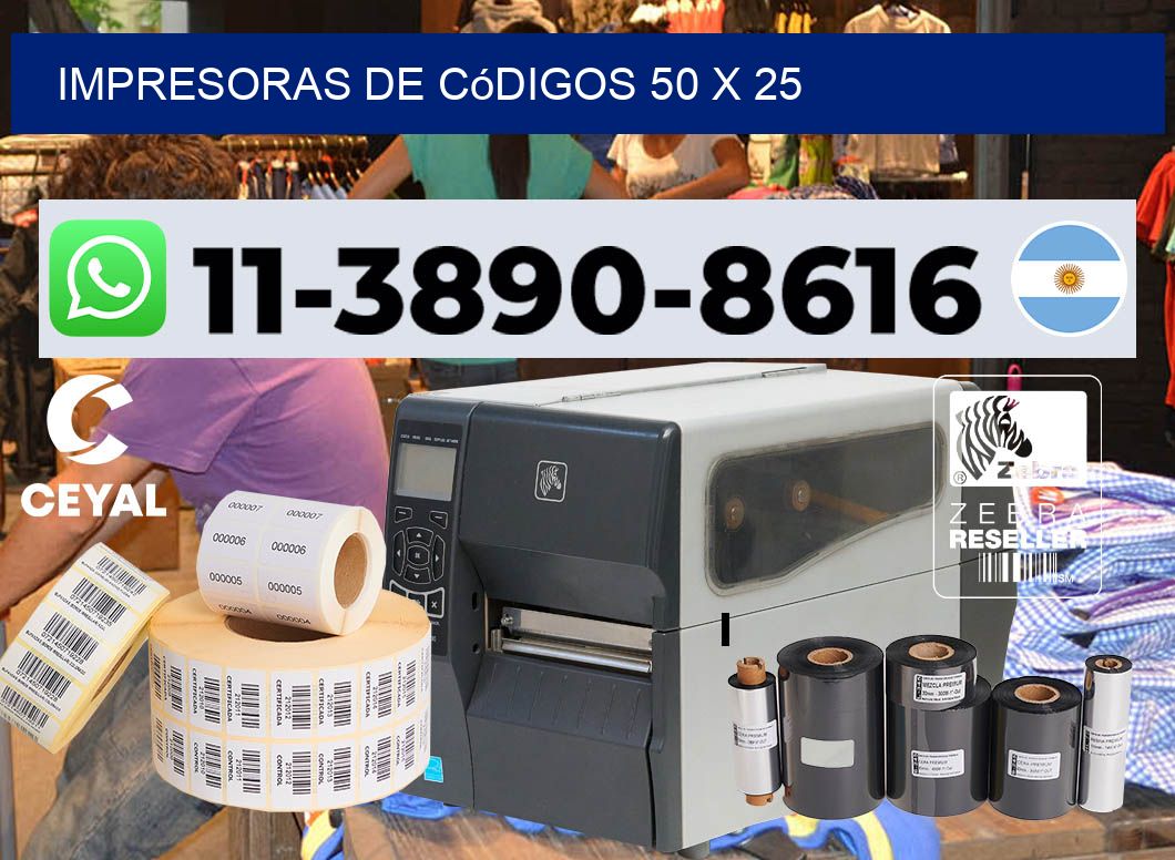 impresoras de códigos 50 x 25