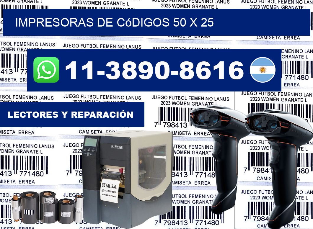 impresoras de códigos 50 x 25