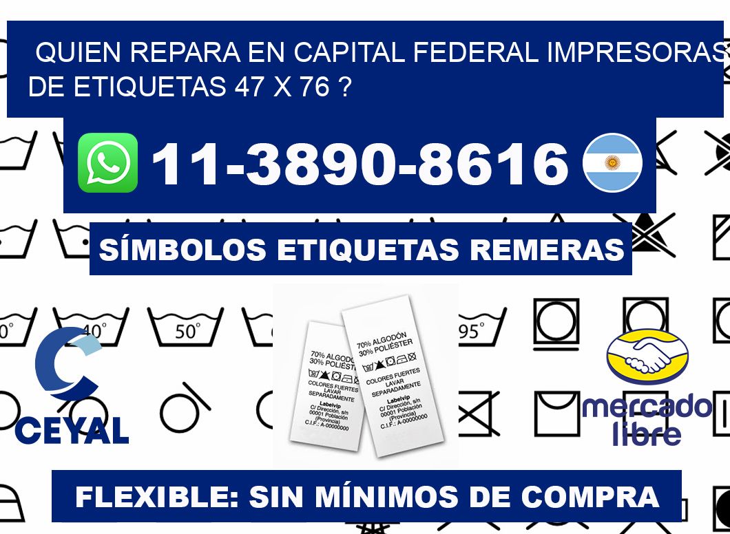 quien repara en capital federal impresoras de etiquetas 47 x 76 ?