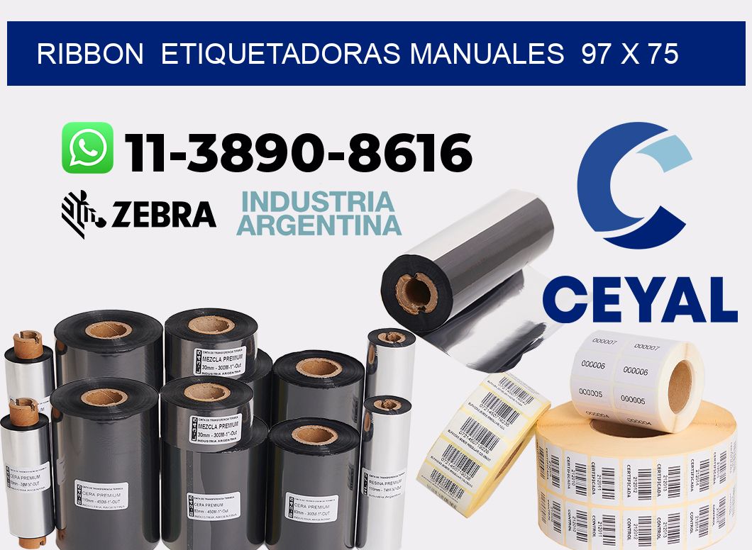 ribbon Etiquetadoras Manuales 97 x 75