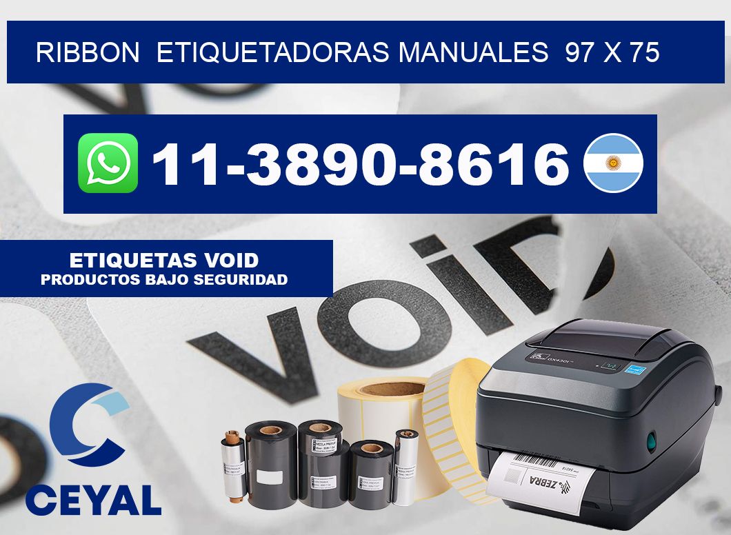ribbon Etiquetadoras Manuales 97 x 75