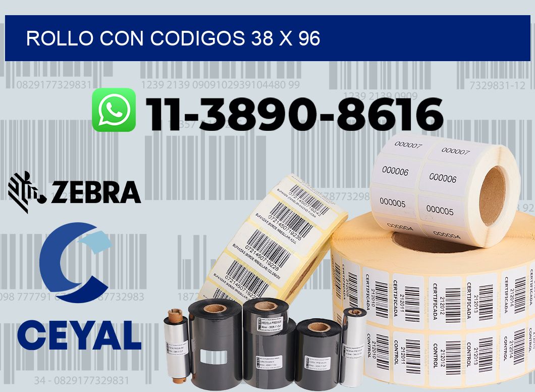 rollo con codigos 38 x 96