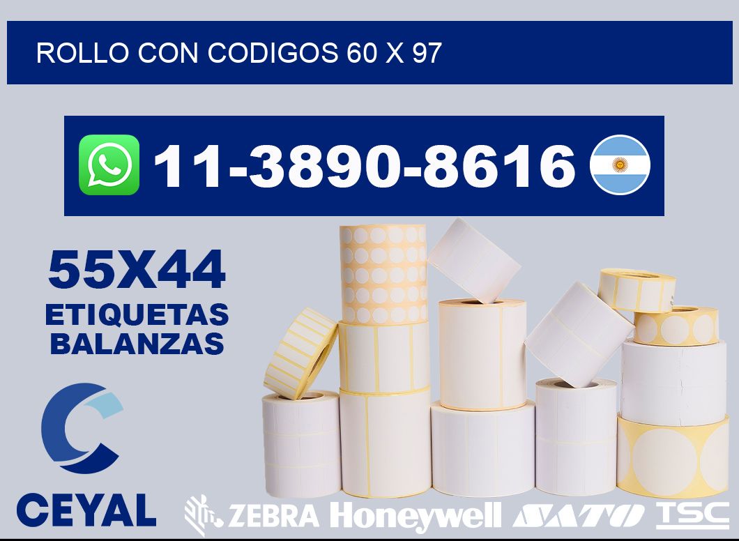 rollo con codigos 60 x 97