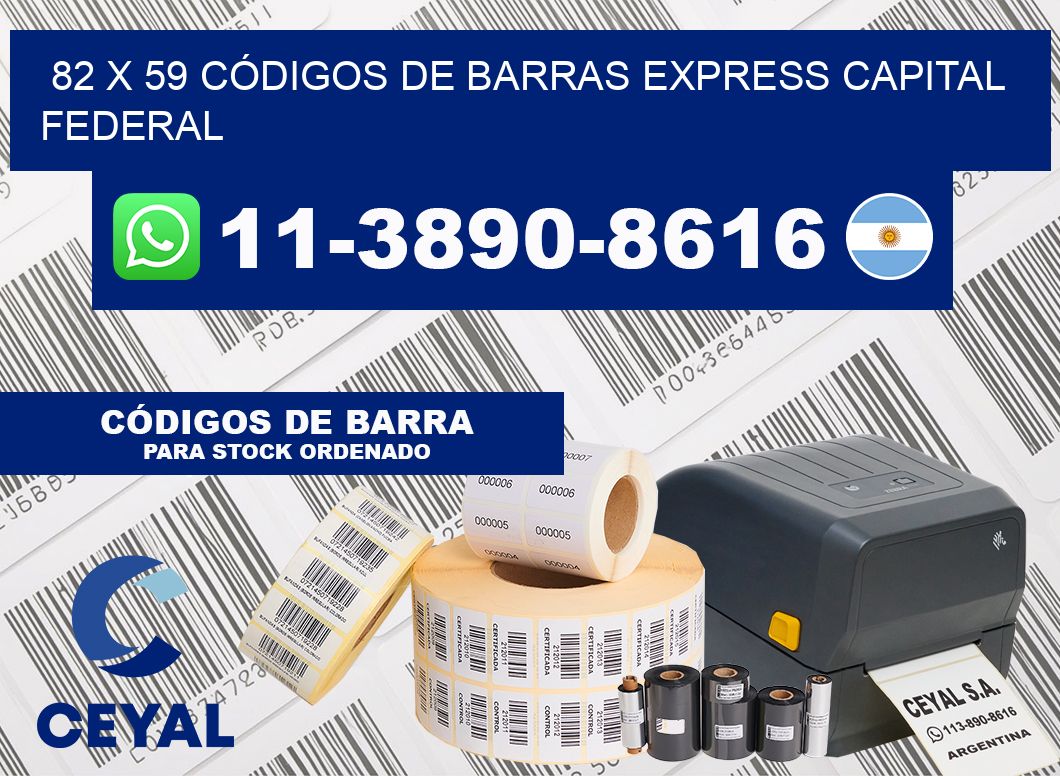 82 x 59 CÓDIGOS DE BARRAS EXPRESS CAPITAL FEDERAL