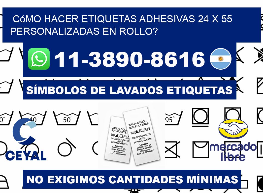 Cómo hacer etiquetas adhesivas 24 x 55 personalizadas en rollo?