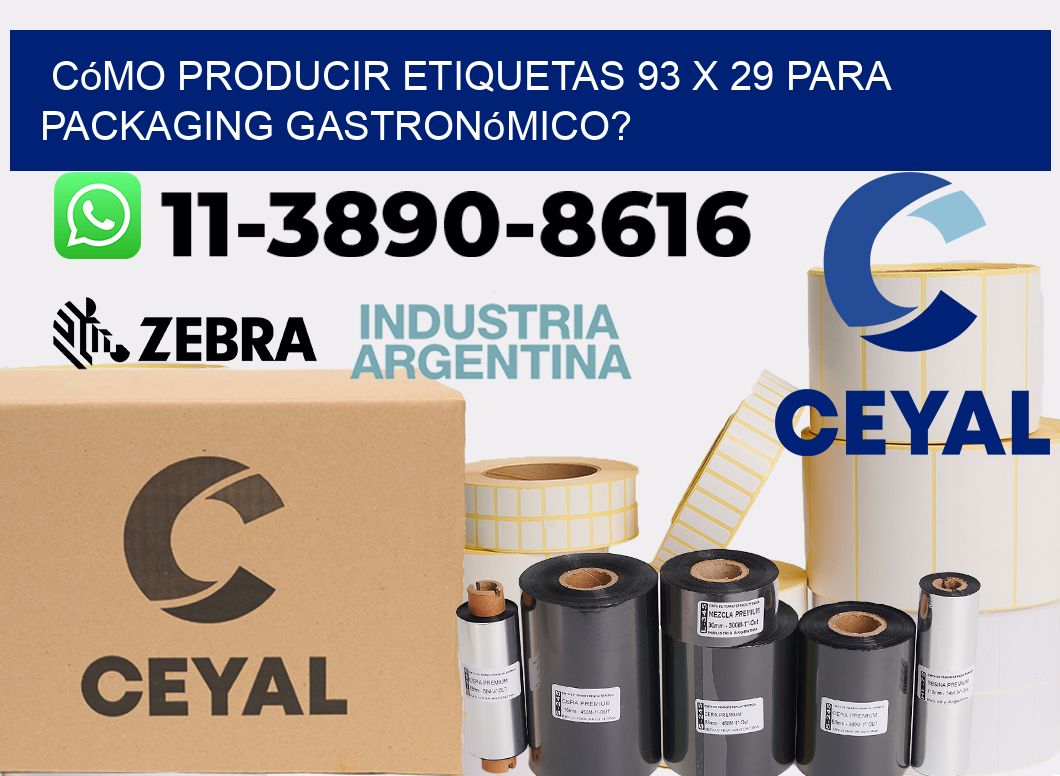 Cómo producir etiquetas 93 x 29 para packaging gastronómico?
