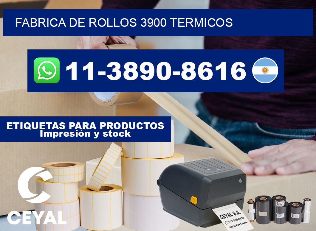 FABRICA DE ROLLOS 3900 TERMICOS
