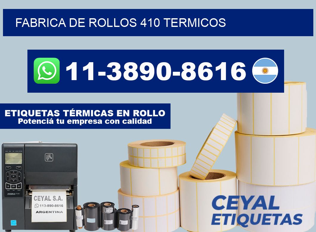 FABRICA DE ROLLOS 410 TERMICOS