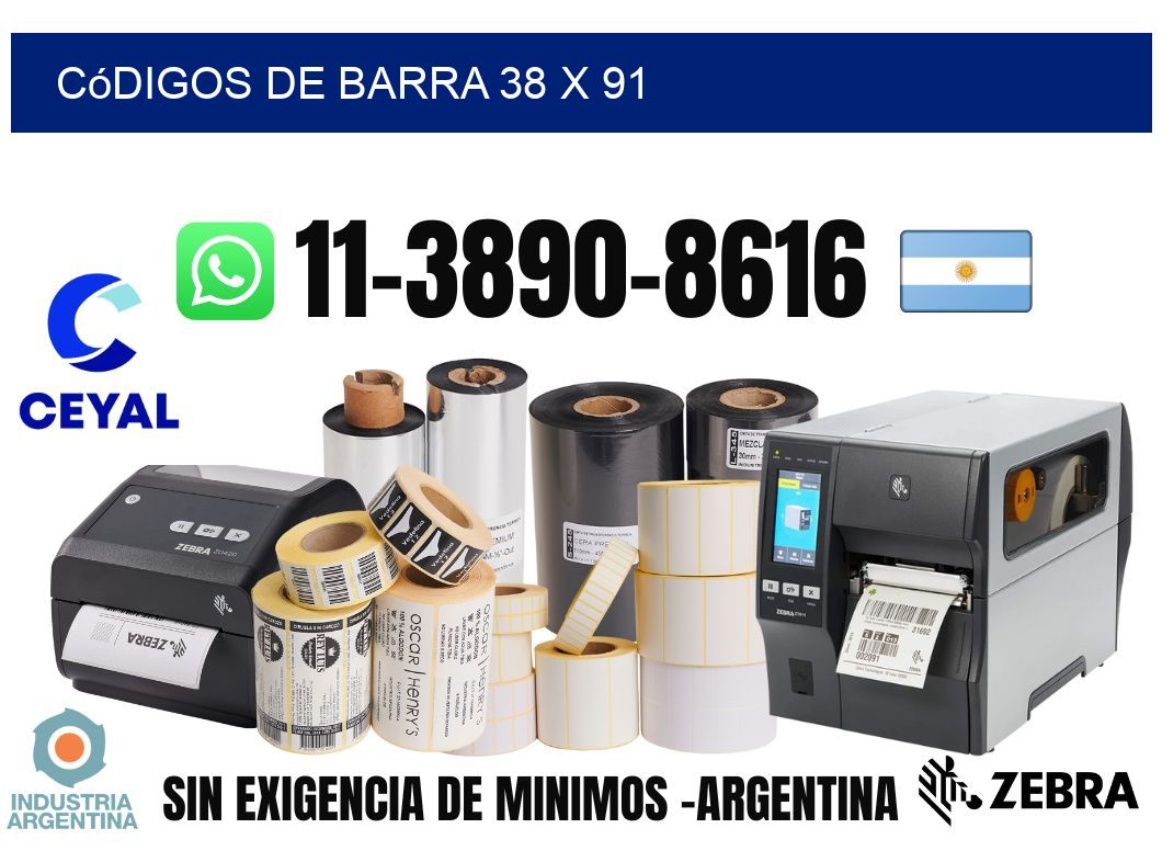 códigos de barra 38 x 91