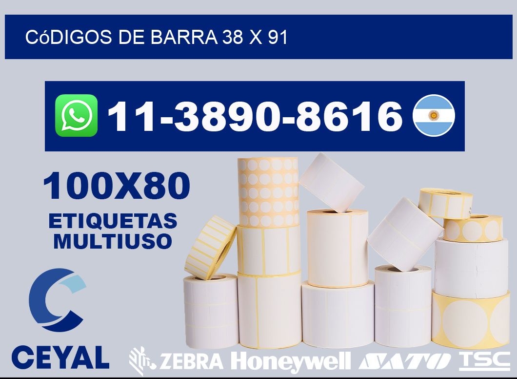 códigos de barra 38 x 91