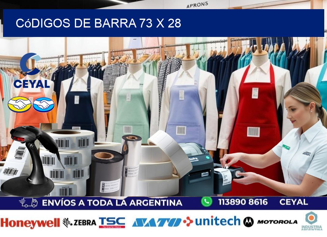 códigos de barra 73 x 28
