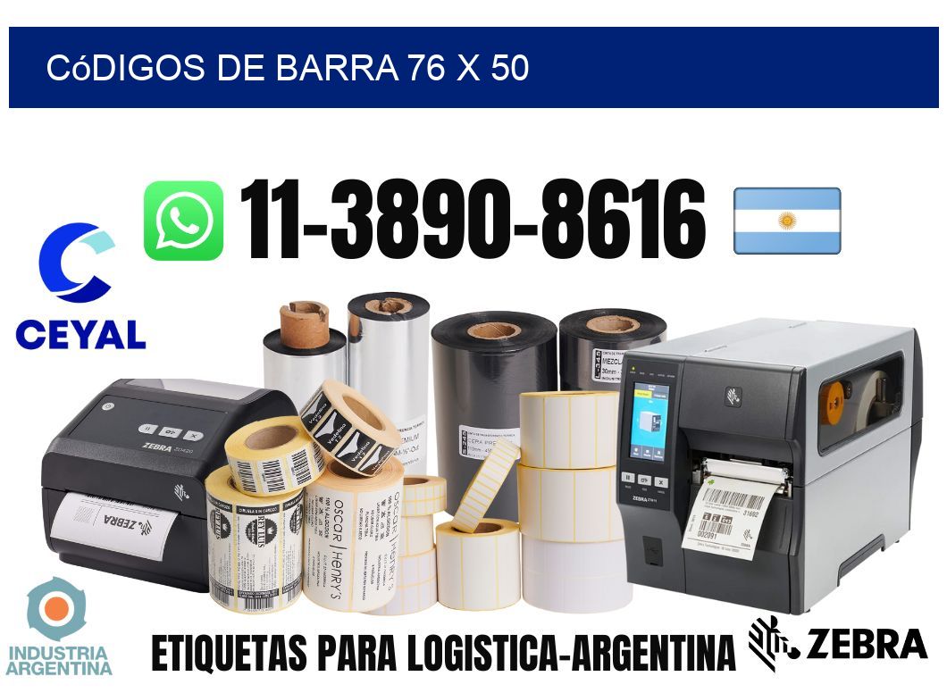 códigos de barra 76 x 50