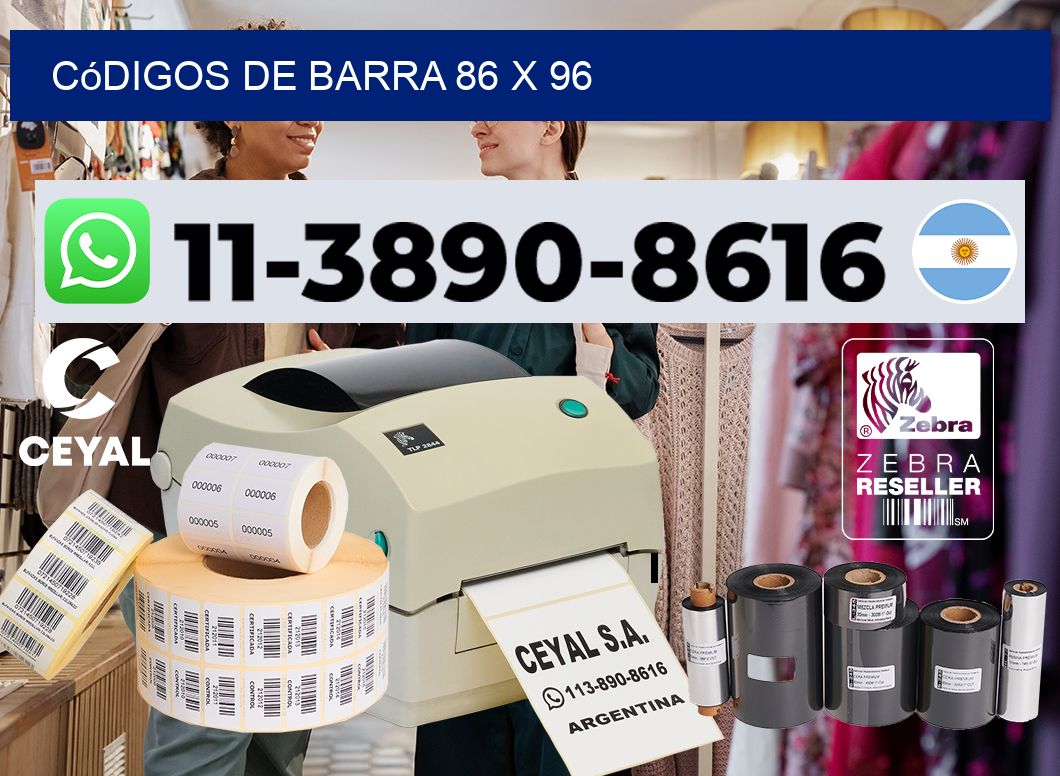 códigos de barra 86 x 96