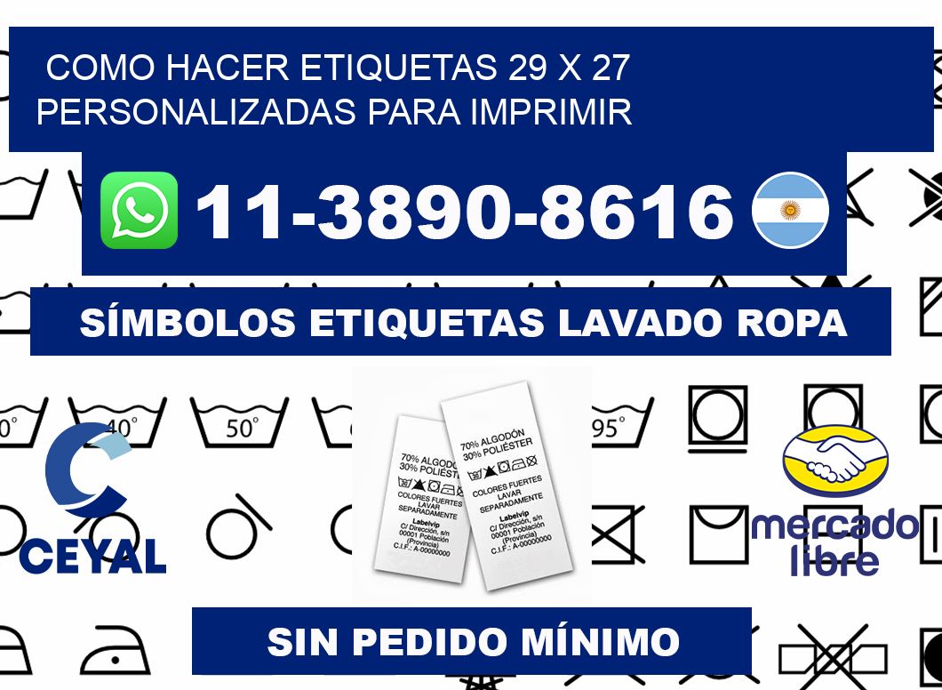 como hacer etiquetas 29 x 27 personalizadas para imprimir