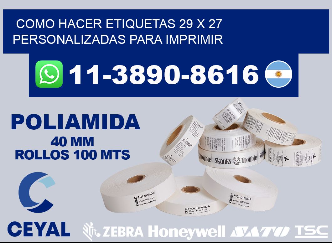 como hacer etiquetas 29 x 27 personalizadas para imprimir