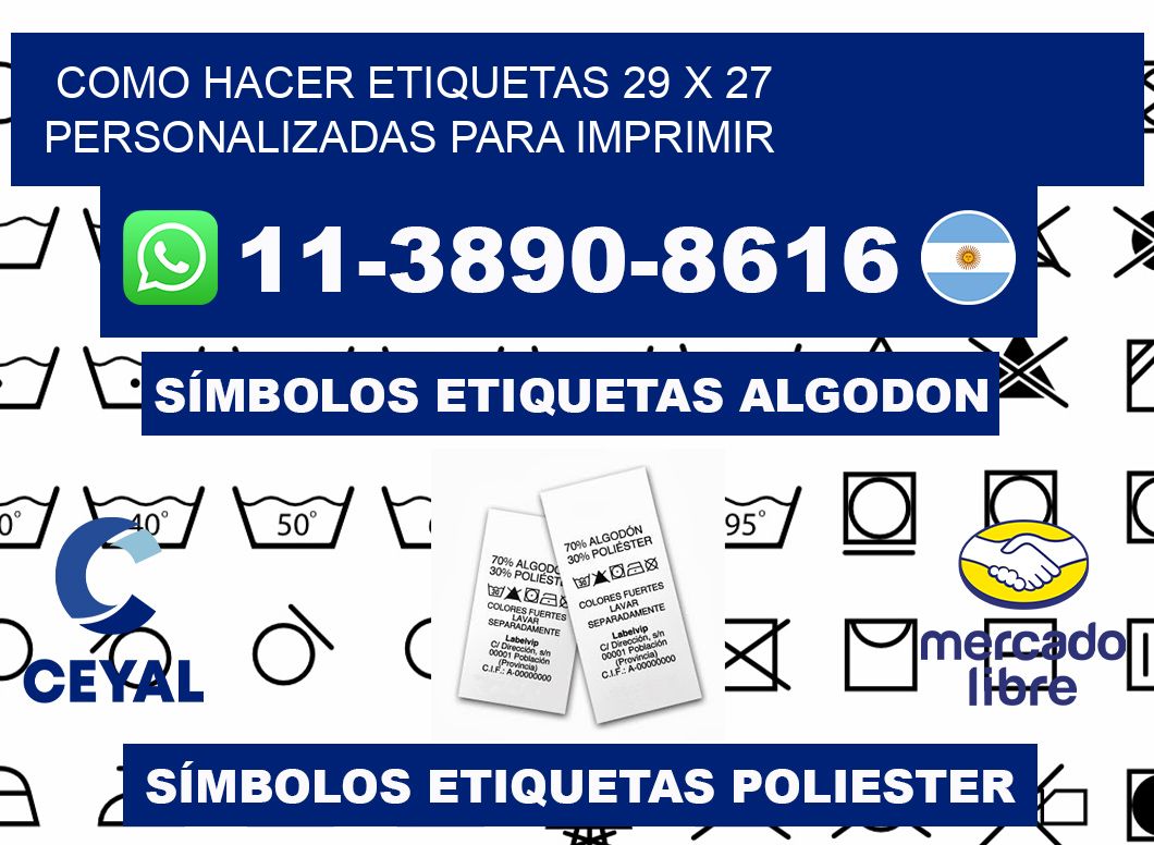 como hacer etiquetas 29 x 27 personalizadas para imprimir