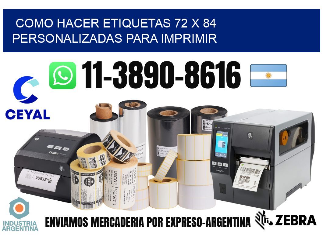 como hacer etiquetas 72 x 84 personalizadas para imprimir