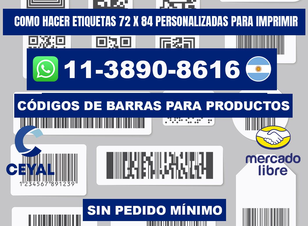 como hacer etiquetas 72 x 84 personalizadas para imprimir