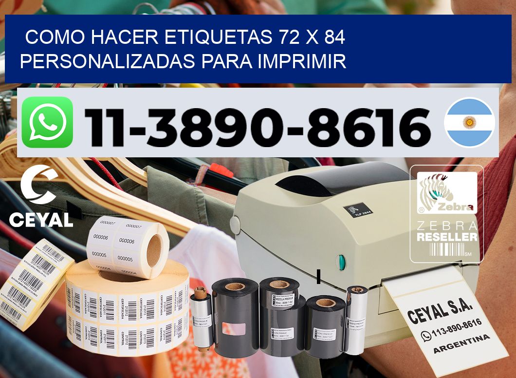 como hacer etiquetas 72 x 84 personalizadas para imprimir